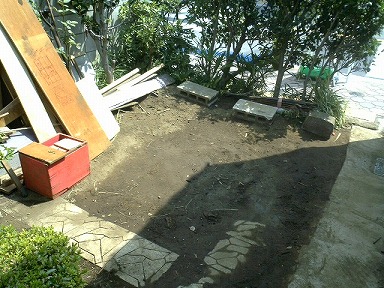 バーベキュー跡