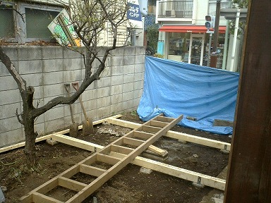 土台の埋め込み